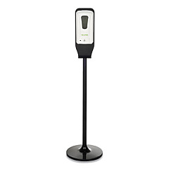 Alpine Automatic Hands-Free Foam Hand Sanitizer/Soap Dispenser with Floor Stand, 1,200 mL, 6 x 4.4 x 45, White/Black Stand (430FS)