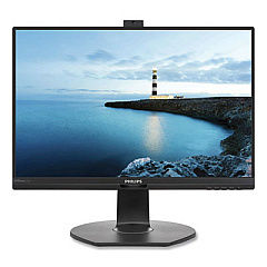 Philips Brilliance LCD Monitor, 23.8" Widescreen, IPS Panel, 1920 Pixels x 1080 Pixels (241B7QPJKEB)