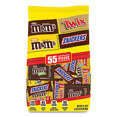 MARS Chocolate Favorites Fun Size Candy Bar Variety Mix, 31.18 oz Bag, 55 Pieces (22500033)