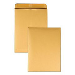 Quality Park Catalog Envelope, #10 1/2, Square Flap, Gummed Closure, 9 x 12, Brown Kraft, 250/Box (41460)