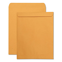 Quality Park Catalog Envelope, #14 1/2, Square Flap, Gummed Closure, 11.5 x 14.5, Brown Kraft, 250/Box (41865)