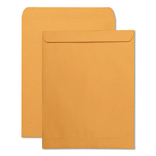 Quality Park Catalog Envelope, #14 1/2, Square Flap, Gummed Closure, 11.5 x 14.5, Brown Kraft, 250/Box (41865)