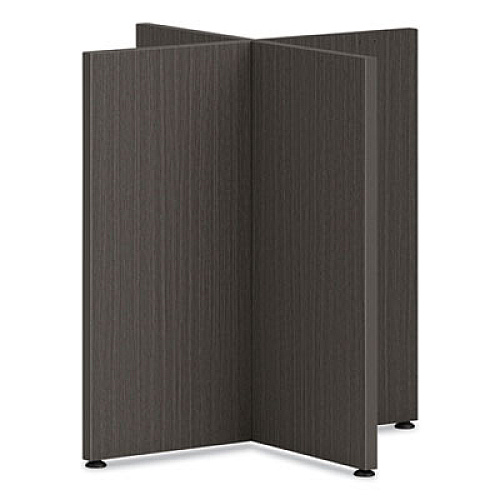HON Mod X-Base for 42" Table Tops, Slate Teak (TBL42BASELS1)