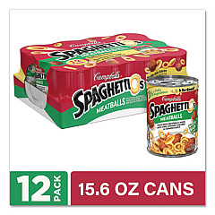 SpaghettiO's Canned Pasta with Meatballs, 15.6 oz Can, 12/Pack (22001151)