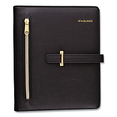 AT-A-GLANCE Buckle Closure Planner/Organizer Starter Set, 8.5 x 5.5, Black Cover, 12-Month (Jan to Dec): Undated (DR111804005)