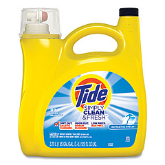Tide Simply Clean and Fresh Laundry Detergent, Refreshing Breeze, 138 oz Bottle (8913144311)