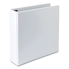 Samsill Earth's Choice Heavy-Duty Biobased Locking D-Ring View Binder, 3 Rings, 2" Capacity, 11 x 8.5, White (19867)