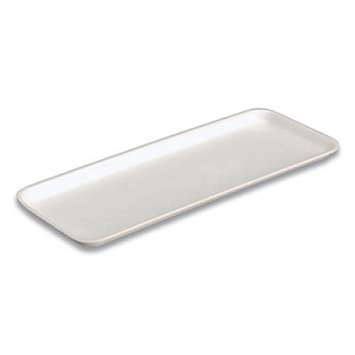 Pactiv Evergreen Supermarket Tray, #10S, 10.9 x 5.9 x 0.7, White, 500/Carton (51P110S)
