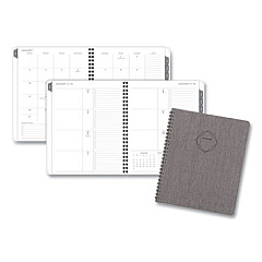 AT-A-GLANCE Elevation Linen Weekly/Monthly Planner, 8.75 x 7, Charcoal Cover, 12-Month (Jan to Dec): 2023 (75546L05)