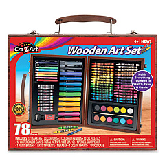 Cra-Z-Art Wooden Art Set, 78 Pieces (111286)