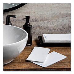 Hoffmaster Bio-Shield Linen-Like Guest Towels, 12 x 17, White, 500/Carton (253261)
