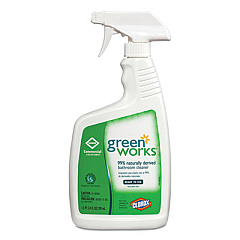 Green Works Bathroom Cleaner, 24 oz Spray Bottle, 12/Carton (00452CT)