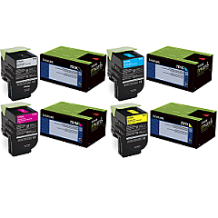 Lexmark 701H Toner Cartridge Set