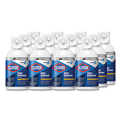 Clorox Commercial Solutions Odor Defense, Wall Mount Refill, Clean Air, 6 oz Aerosol Spray, 12/Carton (31710)