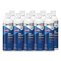 Clorox Commercial Solutions Odor Defense, Clean Air, 14 oz Aerosol Spray, 12/Carton (31711)