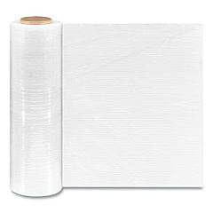Coastwide Professional Extended Core Blown Stretch Wrap, 18" x 1,500 ft, 79-Gauge, Clear, 4/Carton (687958)