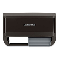 Coastwide Professional J-Series Duo Bath Tissue Dispenser, 11.49 x 6.9 x 7.55, Black (24405511)