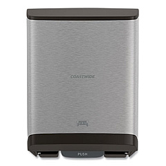 Coastwide Professional J-Series Auto-Cut Hardwound Paper Towel Dispenser, 12.32 x 9.34 x 16.67, Black/Metallic (24405516)