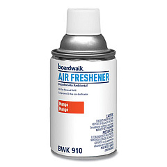 Boardwalk Metered Air Freshener Refill, Mango, 5.3 oz Aerosol Spray, 12/Carton (BWK910)
