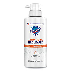 Safeguard Antibacterial Liquid Hand Soap, Fresh Clean Scent, 10.1 oz Pump Bottle, 4/Carton (26335)