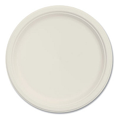 Dart Bare Eco-Forward Sugarcane Dinnerware, Plate, 10" dia, Ivory, 500/Carton (10PSC1R)