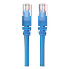 Belkin CAT5e Snagless Patch Cable, RJ45 Connectors, 1 ft, Blue (A3L79101BLUS)