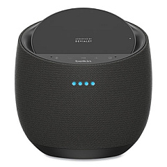 Belkin SoundForm Elite Hi-Fi Smart Speaker plus Wireless Charger, Black (G1S0002TTBLK)