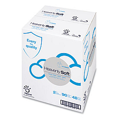 Papernet Heavenly Soft Facial Tissue, 2-Ply, 7.5 x 7.9, White, 90/Pack, 48 Packs/Carton (410068)