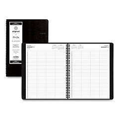 Blue Sky Aligned Daily Four-Person Appointment Planner, 11 x 8, Black Cover, 12-Month (Jan to Dec): 2023 (123844)