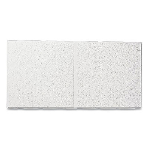 Armstrong Fine Fissured Second Look Ceiling Tiles, Directional, Angled Tegular (0.94"), 24" x 48" x 0.75", White, 10/Carton (1761C)
