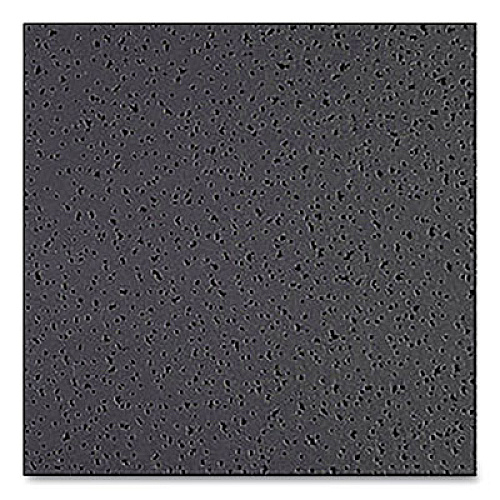 Armstrong Fine Fissured Ceiling Tiles, Non-Directional, Square Lay-In (0.94"), 24" x 24" x 0.63", Black, 16/Carton (1728ABL)