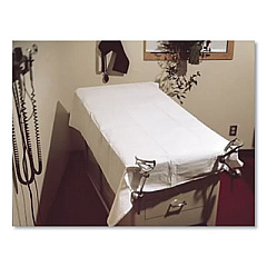 TIDI Disposable Tissue/Poly Drape Sheets, 40 x 72, White, 50/Carton (918272)