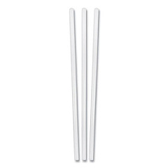 Berkley Square Jumbo Plastic Straw, 7.75", Clear, 500/Box, 24 Boxes/Carton (1244019)