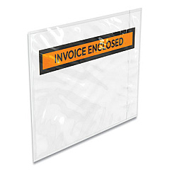 Coastwide Professional Packing List Envelope, Top-Print Front, 5.5 x 4.5, Clear/Orange, 1,000/Carton (688605)