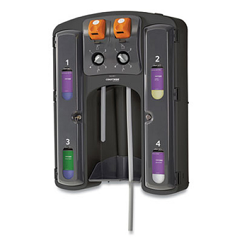 Coastwide Professional ExpressMix System Wall-Mount Dispenser, Four 110 oz Slots (24321397)