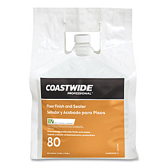 Coastwide Professional Floor Finish and Sealer, Unscented, 2.5 gal Bag, 2/Carton (24381059)