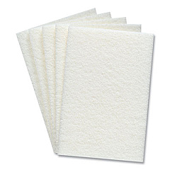 Coastwide Professional Light Duty Scouring Pads, White, 60/Pack (24418474)