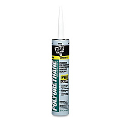 DAP Premium Polyurethane Construction Adhesive Sealant, 10.1 oz Capsule/Cartridge, White (7079818810)