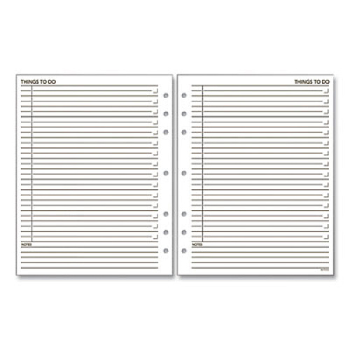 AT-A-GLANCE Day Runner "Things To Do" Planner Refill, 11 x 8.5, White Sheets, Undated (490232)