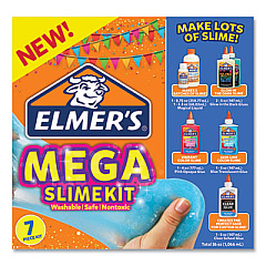 Elmer's Mega Slime Kit, Five 5 oz Glues, 8.75 oz and 2.3 oz Magical Liquid, Assorted Colors (2068082)