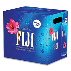 Fiji Natural Artisan Bottled Water, 23.67 oz Bottle, 6/Pack (QBI00067)
