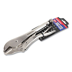 Workpro Locking Pliers, Short Nose, Straight Jaw, 10" Long, Chrome-Vanadium Steel, Chrome Quick-Lock/Release Handle (W031068WE)