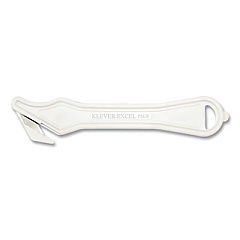Klever Kutter Excel Plus Safety Cutter, 7" Handle, White, 10/Box (PLS40030W)