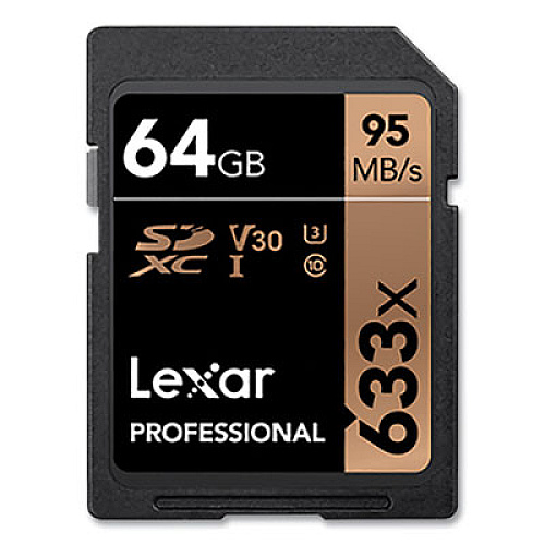 Lexar SDXC Memory Card, UHS-I U1 Class 10, 64 GB (LSD64GCB1NL)