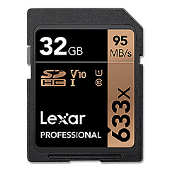 Lexar SDXC Memory Card, UHS-I U1 Class 10, 32 GB (LSD32GCB1NL)
