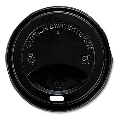 Mars Flavia Logo Hot Cup Drink-Thru Lid, Fits FLAVIA 10 oz Hot Cups, Black, 1,000/Carton (MDR9100D)