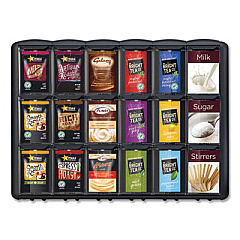 Mars Flavia Merchandiser, For FLAVIA Freshpacks, 6 Compartments, 21.25 x 17 x 16.5, Black (9179)