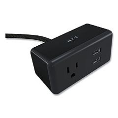 NXT Technologies Indoor Extension Cord with USB Ports, 5 ft, 10 A, Black (24400000)