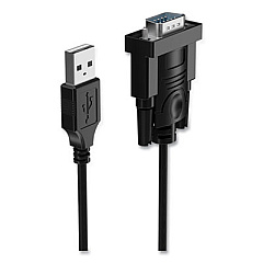 NXT Technologies USB to Serial Adapter, 1 ft, Black (24400030)
