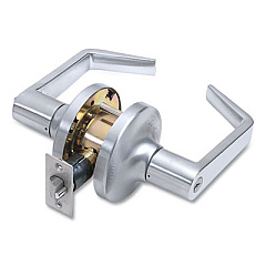 Tell Heavy Duty Commercial Intruder Lever Lockset, Satin Chrome Finish (CL102293)